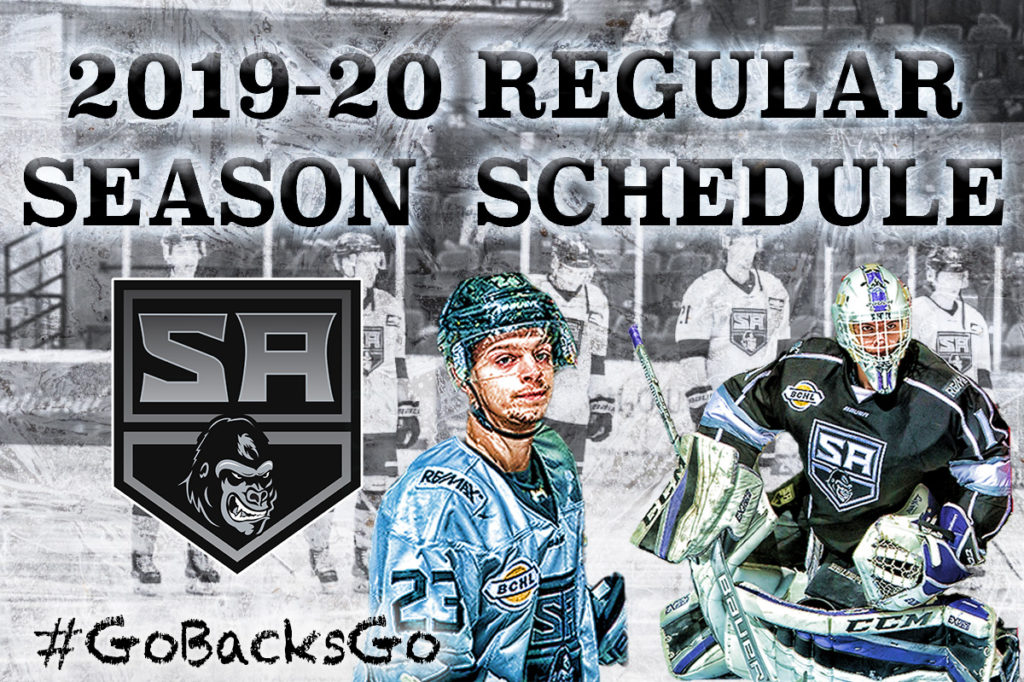 2019-20 Regular Season Schedule Released | Salmon Arm Silverbacks